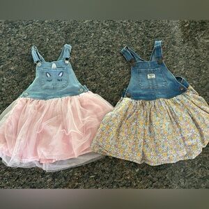 Toddler girl overall dresses 5T
